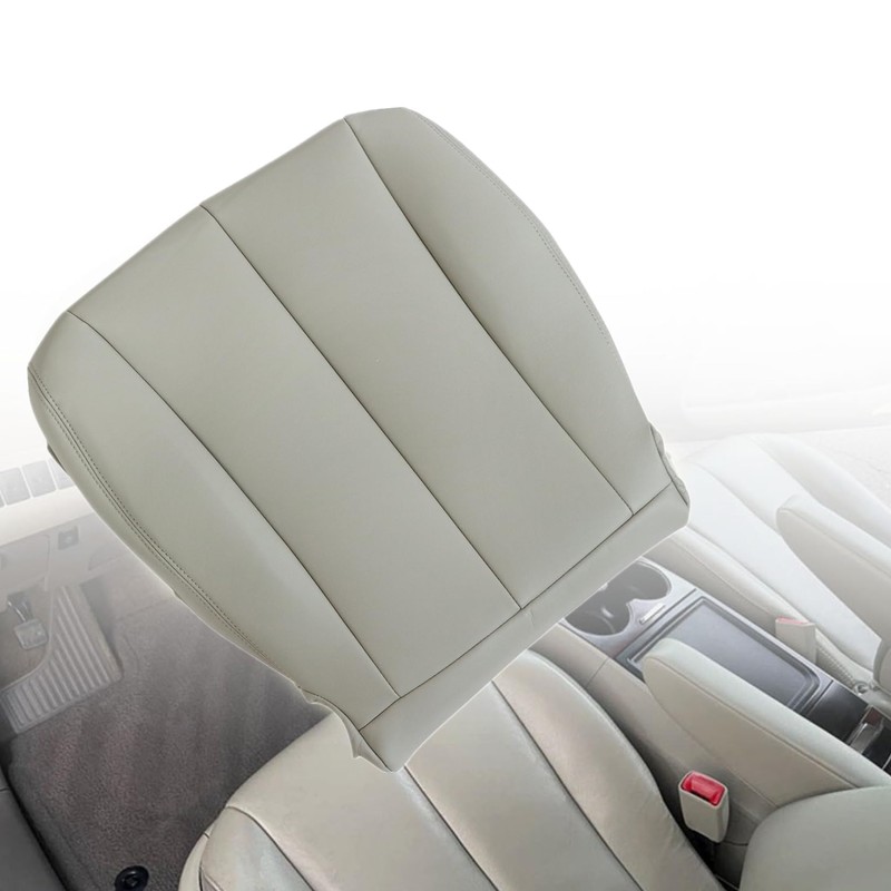 FZJDSD Bisque Tan Driver Side Bottom Microfiber Leather Replacement Seat