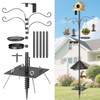 Heavy Duty Bird Feeder Pole,92 Inch Squirrel Proof Adjustable Bird