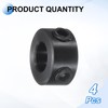 uxcell 4pcs Set-Screw Collars 6mm Bore, 1045 Steel Shaft Collars,