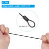 TOP-VIGOR Security Steel Cable with 4 Digit Combination Lock, 5Ft