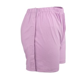 Tear Away Shorts for Women Post Surgery Adaptive Clothing Wide Leg Snap Loose Fit Shorts Plus Size Recovery Shorts Purple