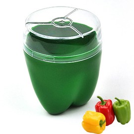 Green Pepper Storage Containers, Reusable Green Pepper Keeper for Refrigerator, Individual Red Pepper Saver Holder Organizer for Fridge to Keep Green Pepper Fresh