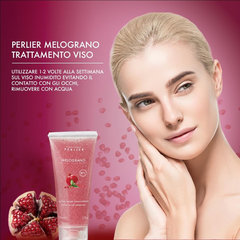 Perlier Pomegranate Jelly Face Scrub - Renews and Regenerates -