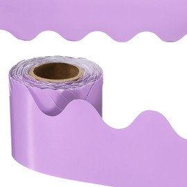 PATIKIL Bulletin Board Border, 41 Feet Poster Chalkboard Cork Decoration Trim Scalloped Borders Wall Decor for Classroom Office Locker, Pink