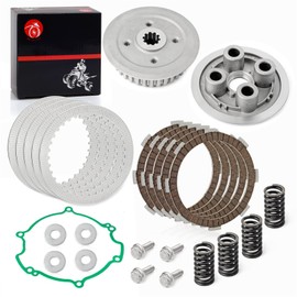 Clutch Kit & Center Inner Hub & Outer Pressure Plate For Kawasaki 1998-2021 KX80 KX85 KX100 13087-1170 13187-1013 Heavy Duty Springs Kit & Gasket