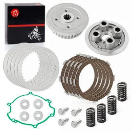 Clutch Kit & Center Inner Hub & Outer Pressure Plate For Kawasaki 1998-2021 KX80 KX85 KX100 13087-1170 13187-1013 Heavy Duty Springs Kit & Gasket