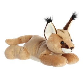Aurora® Adorable Flopsie™ Caracal Stuffed Animal - Playful Ease - Timeless Companions - Brown 12 Inches