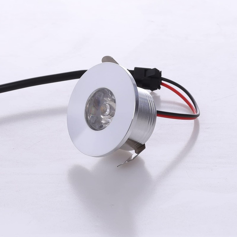 YODAVE Pack of 6 1 W Mini Recessed Spotlights Warm
