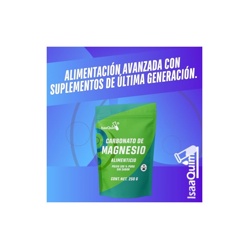 Carbonato de Magnesio Alimenticio de 250 gr