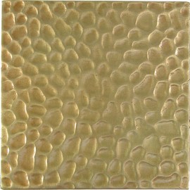 Brass Elegans 54HM-AB Hammered Design Solid Metal 4-Inch X 4-Inch Accent Tile, Antique Brass Finish