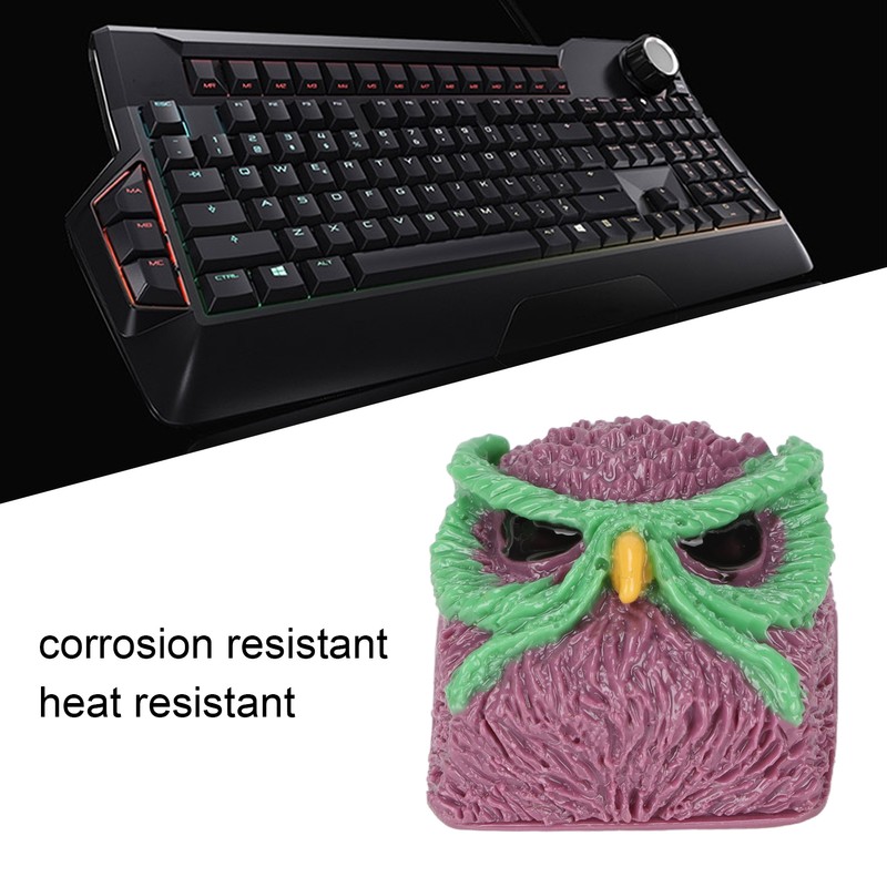 Custom Keycap Hand Carved Owl Pattern OEM R4 Gaming Resin