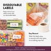 Snack Box Containers Set of 2-Reusable,100 Dissolvable Labels, 8 Adjustable