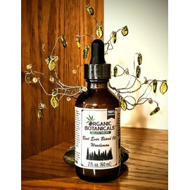 Organic Botanicals 100% Organic Natural Best Ever Beard Oil - Woodsman, 2 oz. Amber Glass Bottle