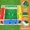 Xerteam Shut The Box Game 4 Player, Wooden Table Game,