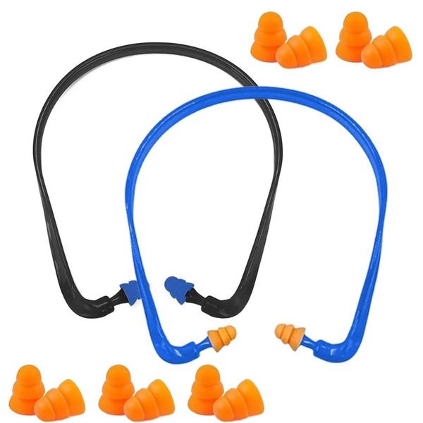 2 Packungen GehöRschutz,Inkl.5 Ersatz-OhrstöPsel,Kein DruckgefüHl HöRschutz,Angenehmer Ear Protection,GeräUschreduzierung GehöRschutz Arbeit,(SNR