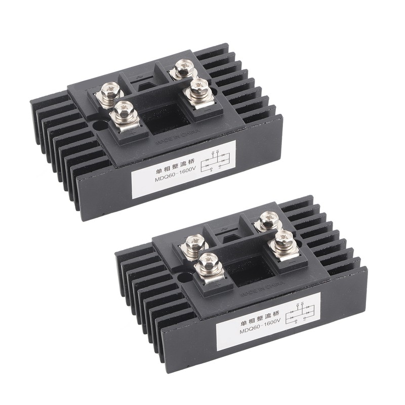 2 Pcs Bridge Rectifier MDQ60A 1600V Isolated Mounting Base Current