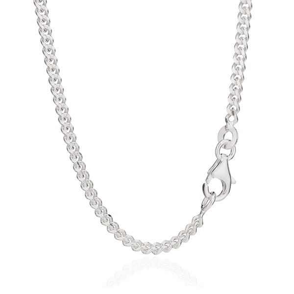NKlaus 925 Sterling Silver Curb Chain Byzantine Chain 2.40 mm