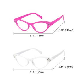 Degpum Old Lady Costume Accessories for Kids Women Granny Costume Dress Up Cat Eye Glasses and Pearl Necklace Retro Old Lady Costume Accessories for 100 days of school and Halloween Cossplay