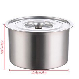 HAOHIZE Stock Pot with Lid, Stew Pot with Lid Stainless Steel Stockpot for Induction Ceramic Gas Stoves, Heavy Duty Cooking Pot for Pasta Soup Stewing Simmering (Small Size)
