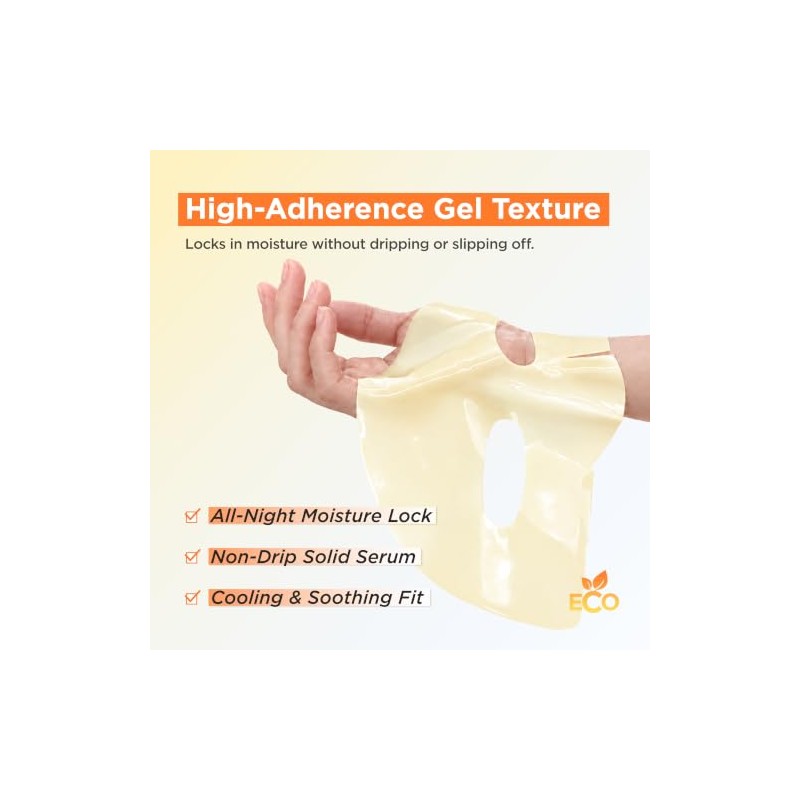 Dermal Mascarilla de Hidrogel de Vitaminas Fundente en Gel(4 Unidades)