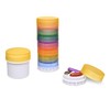 Small Portable Stackable Magnetic Pill Organizer, Pill Containers with 9
