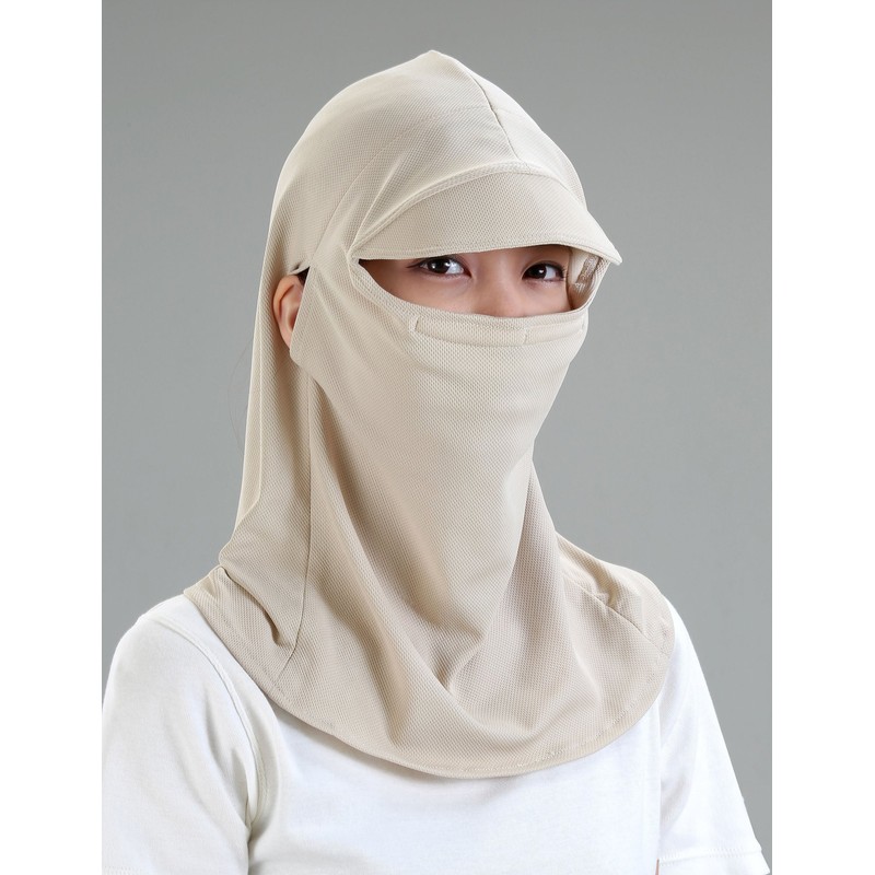 Made In Japan suppin Sun Face Cover Beige
