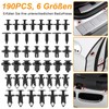 Pack of 190 Car Mounting Clips, Universal Door Trim Mounting