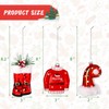 Christmas Ornaments Christmas Tree Decorations Glittered Xmas Boots Sweater Hat