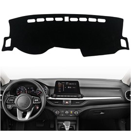 KEEGTBOX - Funda de salpicadero para consola central personalizada compatible con Kia Forte Sedan FE LXS EX GT 2019 2020 2021 2022