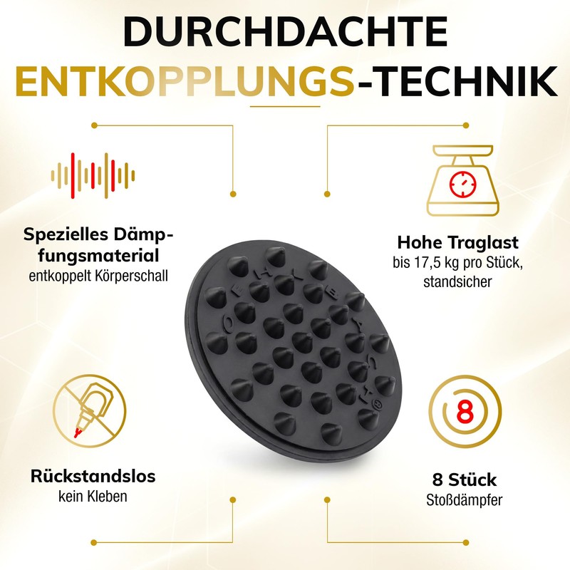 Oehlbach Shock Absorber - High Quality Vibration Damper for Subwoofer,