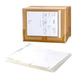 Sobres transparentes premium de 2.5 mil de 9.5 x 12 pulgadas, bolsas/fundas adhesivas para etiquetas de envío/documentos para papeles de tamaño carta de página completa (8.5 x 11 pulgadas) (paquete de