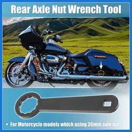 VekAuto Rear Axle 36mm Wrench Tool Rear Wheel Axle Torque Wrench Hand Tool for Harley Davidson Motorcycle HD-47925 Rear Axle Nut Torque Adapter for Adjust Belt Tension Black