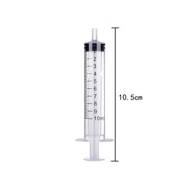 10ML Syringe, 10 PCS Disposable Catheter Tip Plastic Syringe for Industrial or Scientific & Pets Feeding
