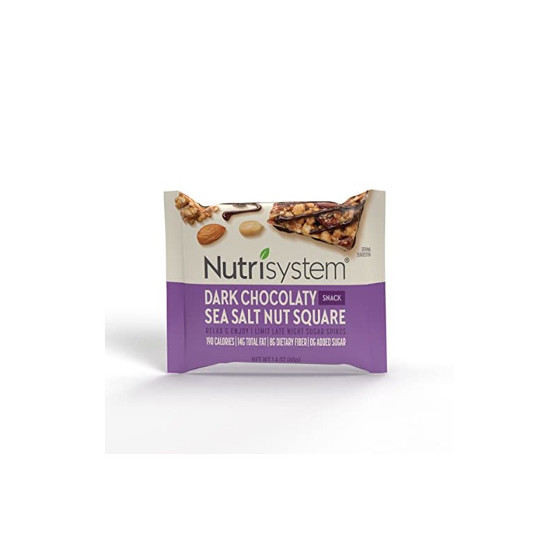 Nutrisystem Dark Chocolate & Sea Salt Nut Bar, 4 Bars
