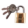 Amtech T0900C 25mm Solid Brass Padlock, Small Padlock with Keys