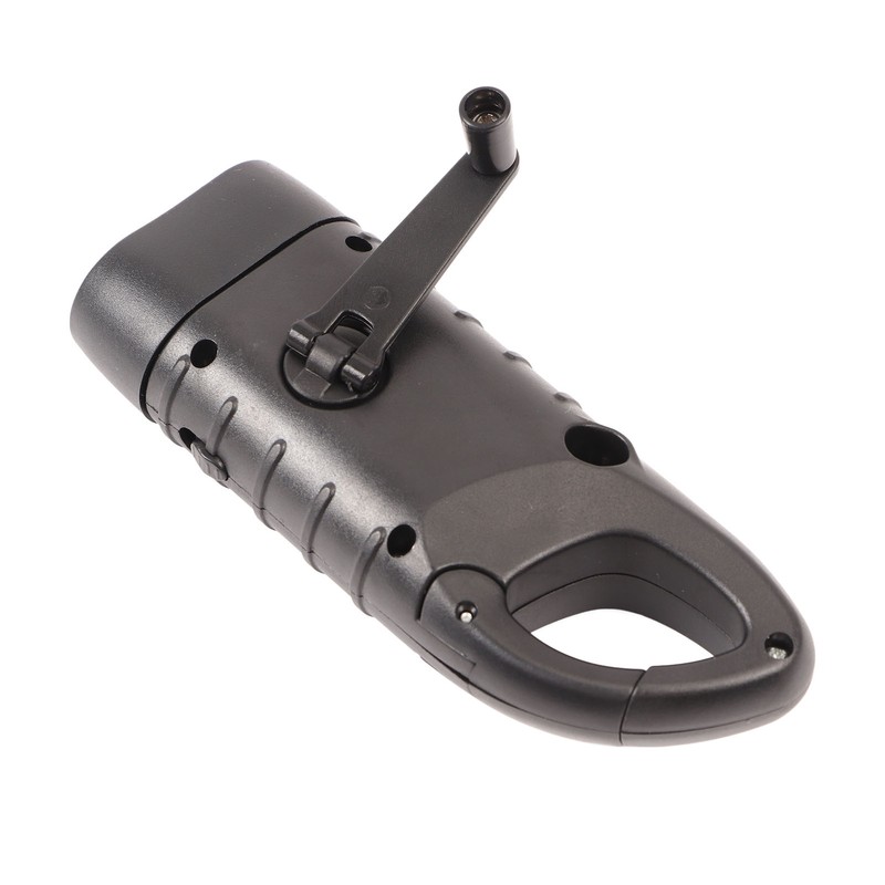 Hand Crank Solar Powered Rechargeable Flashlight Mini Solar Flashlight for