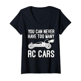 Womens RC Car Design for Men Women Kids RC Race Car Lover RC Car V-Neck T-Shirt
