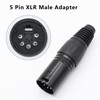 Xilaghy 5-Pin XLR Cable Connector XLR 5 Pin Male Plug