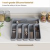 6 Pack Silicone Drawer Organizer for Kitchen, DIY Free Combination