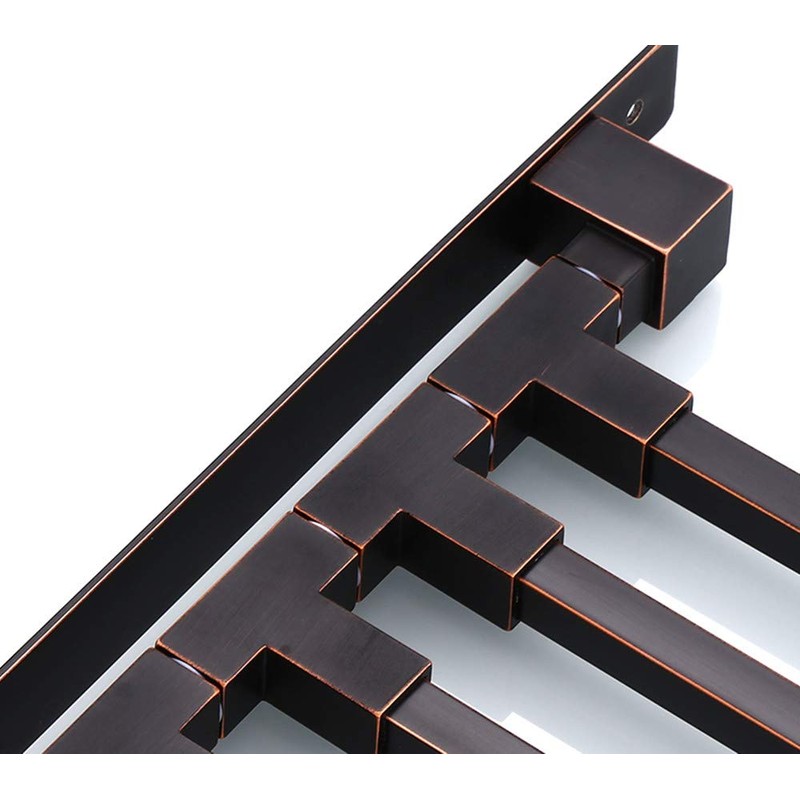 ELLO&ALLO Oil Rubbed Bronze Swing Out Towel Rack for Bathroom