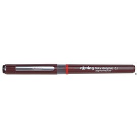 Rotring Tikky Graphic Fine Liner Pen 0.10mm - Black Ink (Blister Pack)