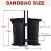 ABCCANOPY Canopy Weights 150 LBS Gazebo Tent Sand Bags,4pcs-Pack (Black)
