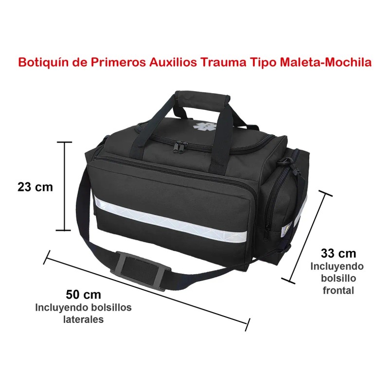 Botiquín Primeros Auxilios Trauma Mochila Maleta