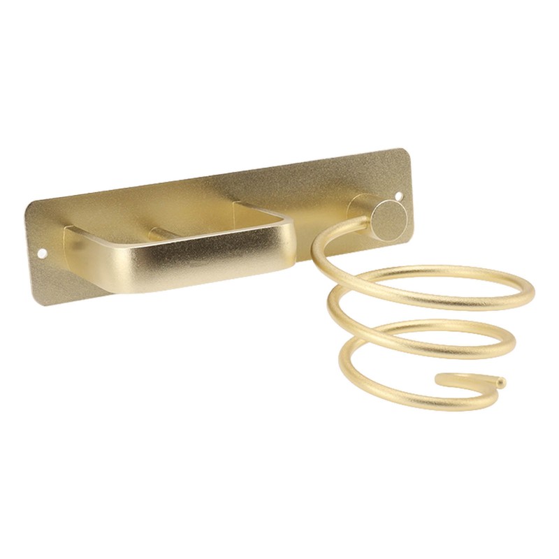 Hair Dryer Holder Hair Straightener Storage Bracket Rack Space Aluminum