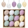 Valery Madelyn 12pcs Easter Egg Decoration Tree Ornaments Set, 4CM
