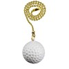 Decorative Golf Ball Sports Ceiling fan pull with beaded chain