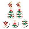 COLLBATH Elegant Christmas Tree Earrings Women's Xmas Dangle Earrings for