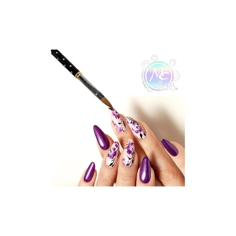 Pack De 2 Pinceles Kolinsky Black Rock 8 Uñas. Mc