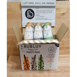 BUB LUV REDUCED! BUB LUV BUBBLE TEA variety:  mtcha soy latte black mlk passionfrt guava