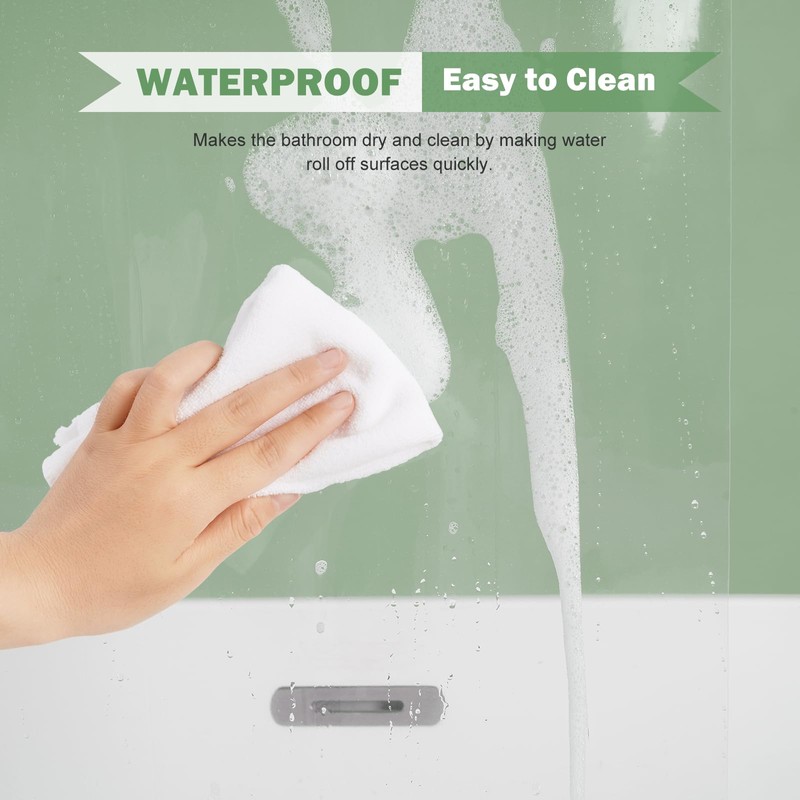 UFRIDAY 96 inches Shower Curtain Liner Long Clear, Waterproof PEVA,